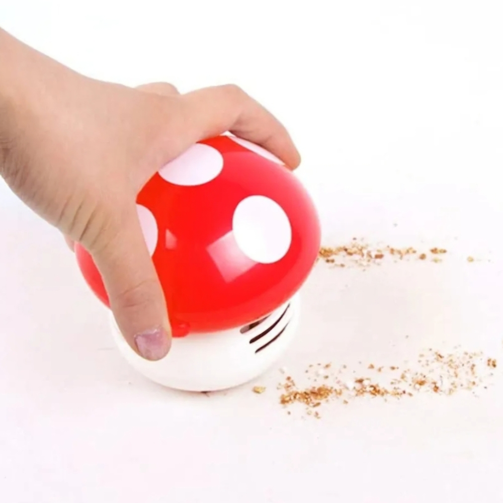 Red Mushroom Handheld Vacuum Cleaner